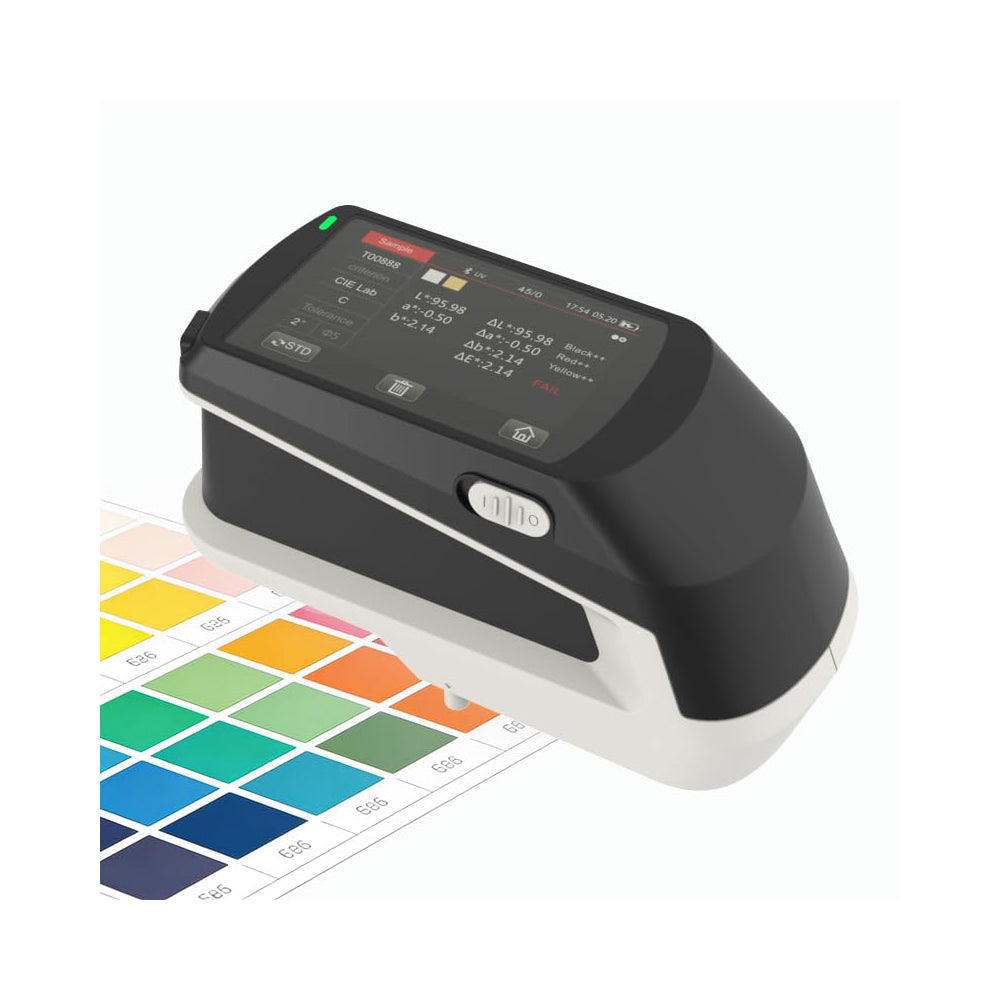 VTSYIQI High Precision Spectrophotometer Lab Spectrophotometer with Illumination 45/0 Combined LED Light, UV Light Source Inter-instrument Error MAV,Within ΔE*ab 0.15 Aperture 12mm 11mm 10mm 6mm 5mm 3mm 1*3mm