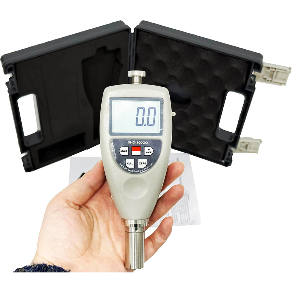 VTSYIQI Shore OO Hardness Tester Gauge for Extremely Soft Rubber Thermoplastic Elastomers Sponge Extremely Soft Plastics and Thermoplastics Foams Low-density Textile Windings with Measurement Range 10~90HOO