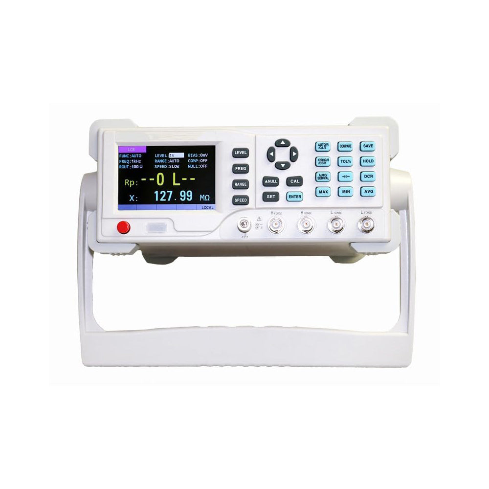 VTSYIQI Benchtop LCR Meter Benchtop LCR Bridge LCR Measuring Devices with Frequency 100Hz 120Hz 200Hz 400Hz 800Hz 1kHz 2kHz 4kHz 8kHz 10kHz Accuracy 0.1% USB RS232 Interface Support DC Resistance Electrolytic Capacitance Measurement