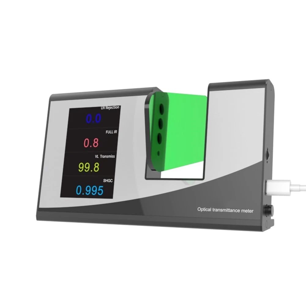 VTSYIQI UV Transmittance Meter Optical Transmittance Meter with Measuring Wavelength Range Visible Light 380nm-760nm Infrared Peak Wavelength 940nm 1400nm Infrared Full Band for Plastic Glass Film Etc