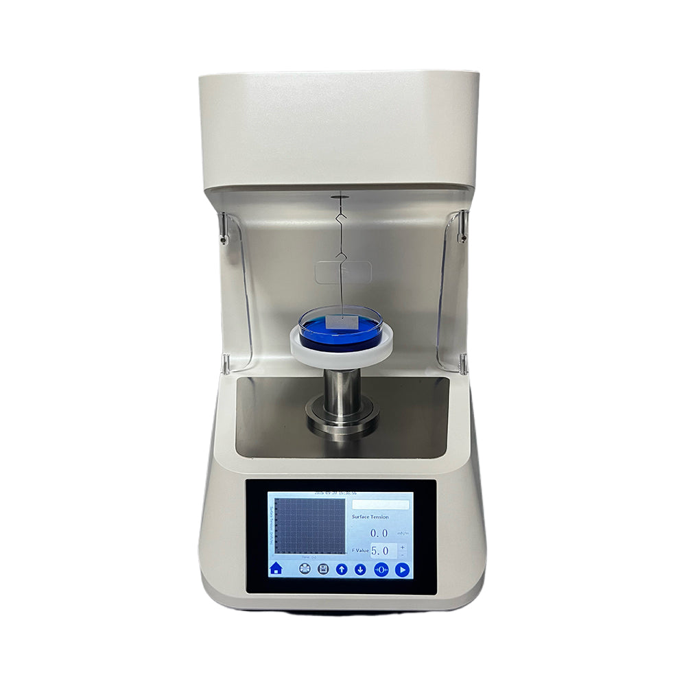 VTSYIQI Interfacial Tensiometer Surface Tension Meter with Pt Board Accuracy 0.1mN/m Range 0 to 1000mN/m Resolution 0.1mN/m 4.3 inch Touch Screen for Food Oil Paint Test