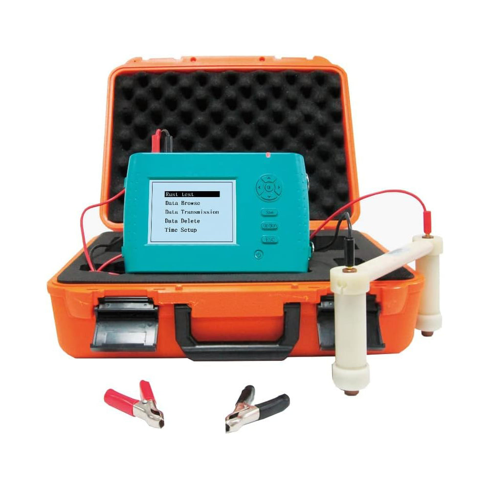 VTSYIQI Rebar Corrosion Detector Digital Rebar Rust Detection Testing Instrument with 50000 Test Points Potential ±1000mv Distance 0-1000mm for Measure Corrosion of Steel Bars Inside Concrete