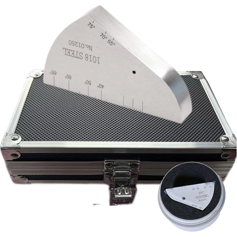 VTSYIQI Test Block Ultrasonic Flaw Detector Ultrasonic Calibration Block with Hole Diameter 5mm 1018 Carbon Steel According to BS2704 and ISO 7963 Thickness 12.5mm for Calibration Test