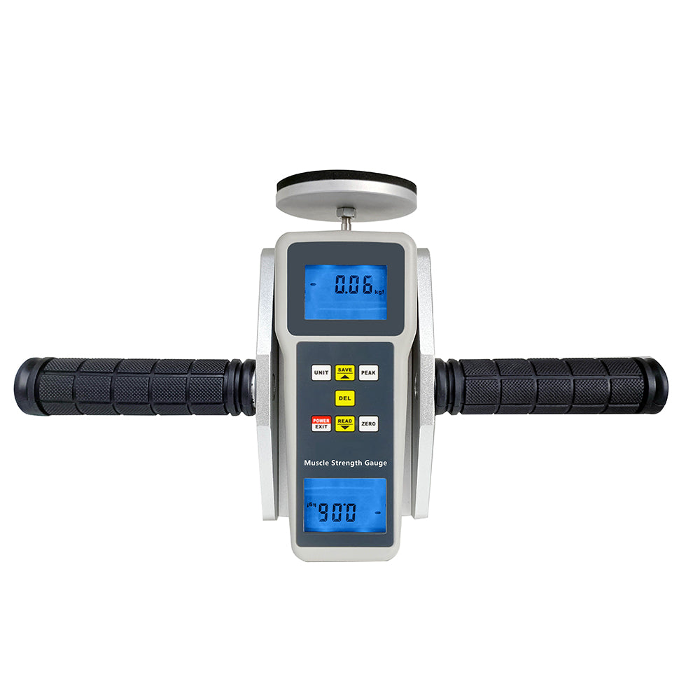 VTSYIQI Digital Muscle Force Gauge Muscle Strength Testing Equipment with Accuracy ±0.5% FS ±1 Digit Measurement Range ±50 kgf ±490 N ±110 Lbf Resolution 0.01 kgf 0.1 N 0.1 Lbf Can Memorize 99 Groups of Data