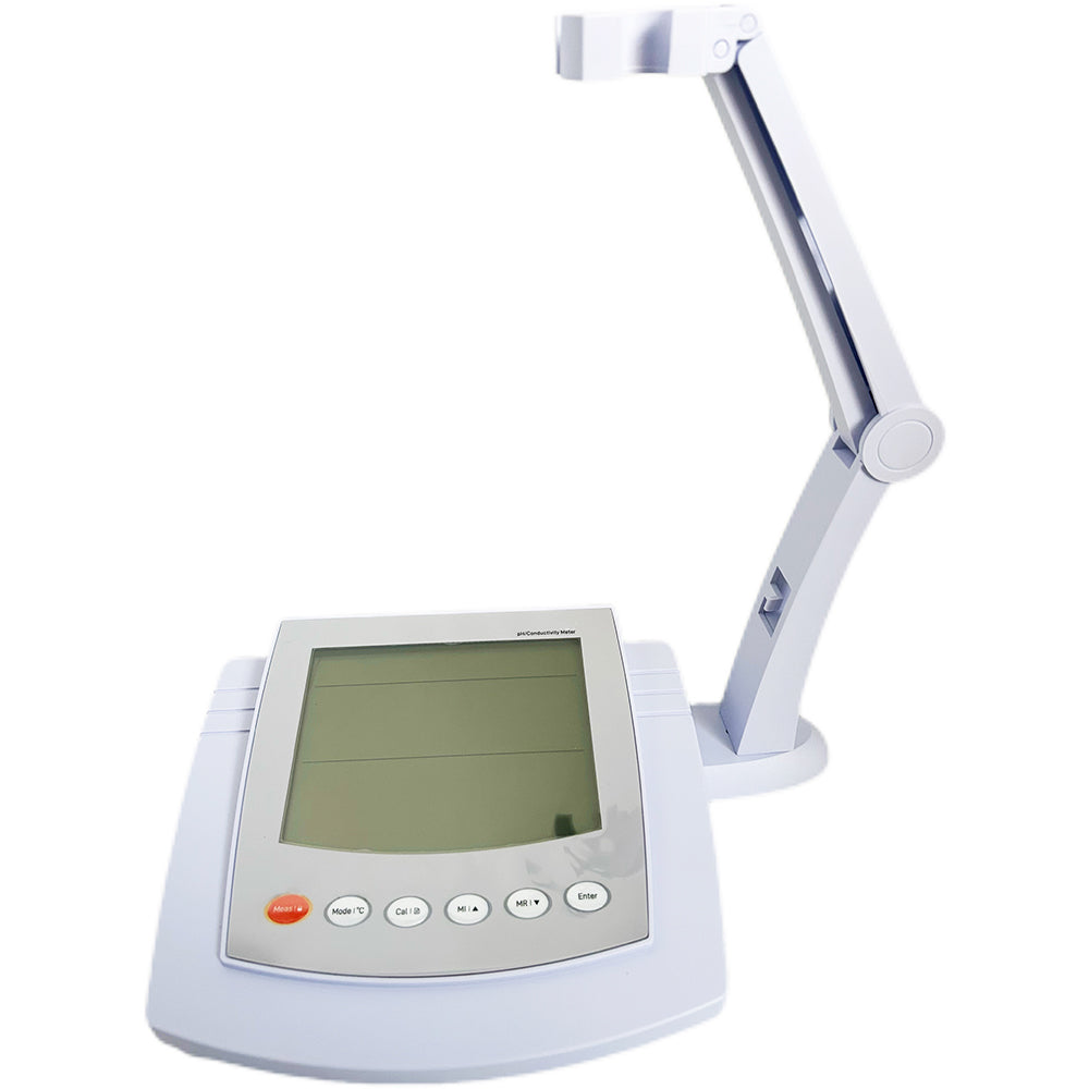 VTSYIQI Benchtop pH/Conductivity Meter Multiparameter Water Quality Analyzer with Conductivity Standard Solutions Conductivity Range 0 to 20.00,200.0,2000 µS/cm,20.00,200.0 mS/cm Accuracy ±0.5% F.S. for Measuring pH mV Conductivity TDS