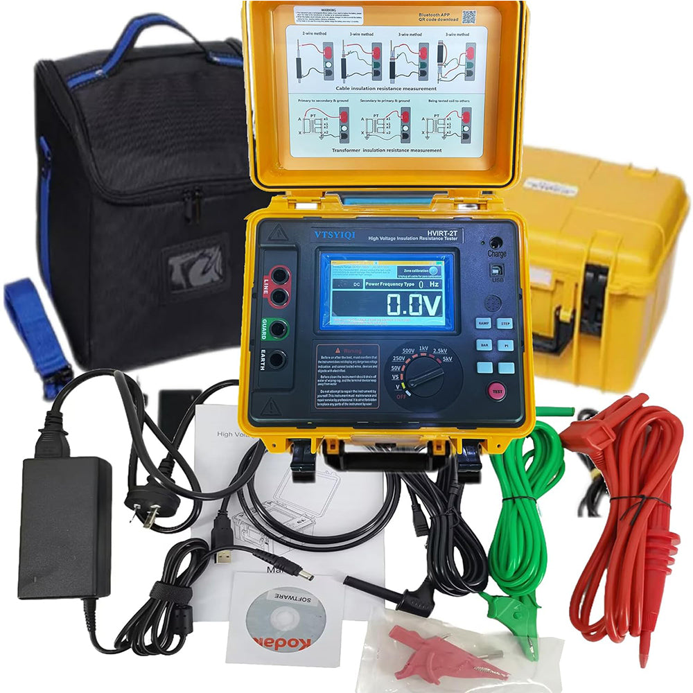 VTSYIQI High Voltage Insulation Tester Insulation Resistance Tester With 5kV Multi Range Test Voltage