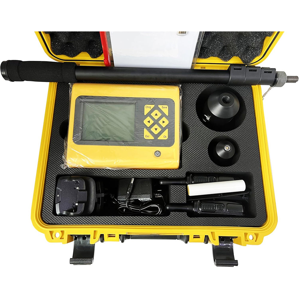 VTSYIQI Concrete Floor Slab Thickness Gauge Floor Slab Thickness Tester with Test Scope 40mm-800mm  Permissible Error 40 ～ 600 mm ±1 mm 601～ 800 mm ±2 mm for Nonmetallic Board Thickness Testing Such As Concrete Rock, Glass etc