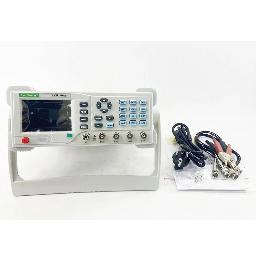 VTSYIQI Benchtop LCR Meter Capacitance and Inductance Meter with Basic Accuracy 0.1% Frequency 16 Points 100Hz 120Hz 200Hz 400Hz 800Hz 1kHz 2kHz 4kHz 8kHz 10kHz 40kHz 50kHz 80kHz 100kHz