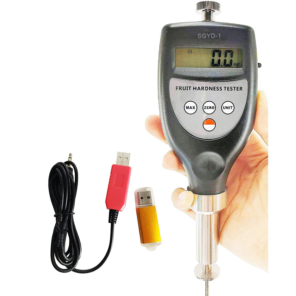 VTSYIQI Fruit Firmness Penetrometer Sclerometer Hardness Tester Include USB and Software