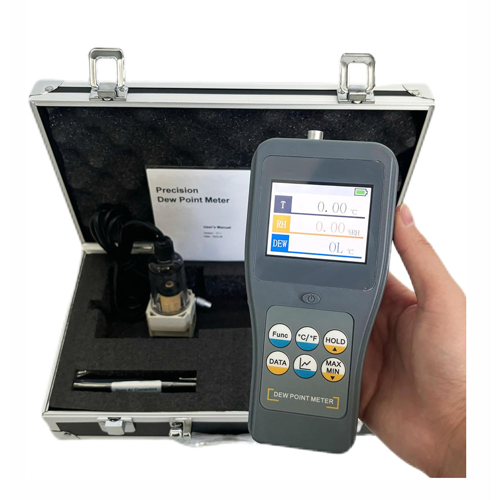 VTSYIQI Split Type Dew Point Meter DewPoint Analyzer with Separate Sen
