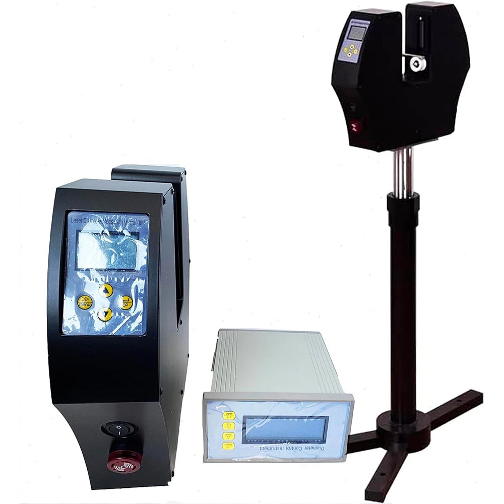 VTSYIQI Non-Contact Laser Diameter Gauge High Precision Laser Diameter Gauge with Tripod with Measuring Range 0.2-30mm Sensitivity 1um Measuring Accuracy ±2um Digtial Display Control Box
