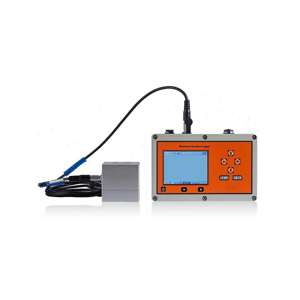 VTSYIQI 3 Channels Blasting Vibration Meter Logger Vibration Monitor with 3-Axial Sensor Frequency Range 5Hz ~ 500Hz Accuracy 1% Storage Capacity Up to 57000 Segments of Data