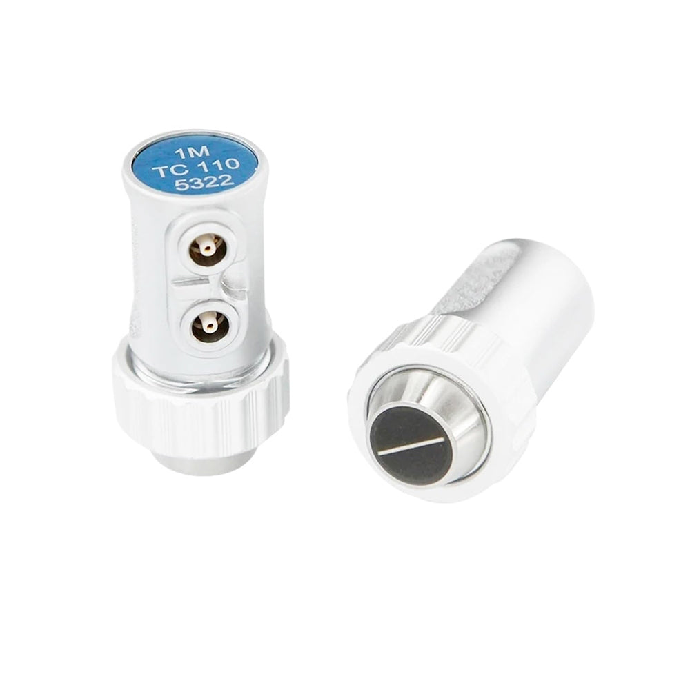 VTSYIQI Composite Crystal Dual Element Ultrasonic Thickness Transducer with Frequency 1MHz Crystal Diameter 12mm Suitable for UM Series Ultrasonic Thickness Gauge Type UM-2, UM-2D, UM-4, UM-4D, UM-4DL, UM-5, UM-5D, UM-5DL