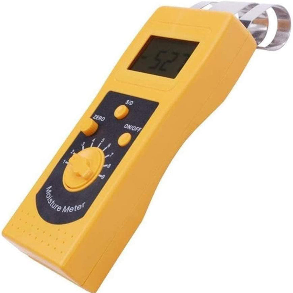VTSYIQI Portable Paper Moisture Meter Handheld Paper Moisture Tester with Measuring Range 0.00-2.00%(d) 0.0-98.0%(s) Accuracy: ± 0.5(Main Moisture Range) Digits LCD with Backlight For Measure Different Kinds of Papers