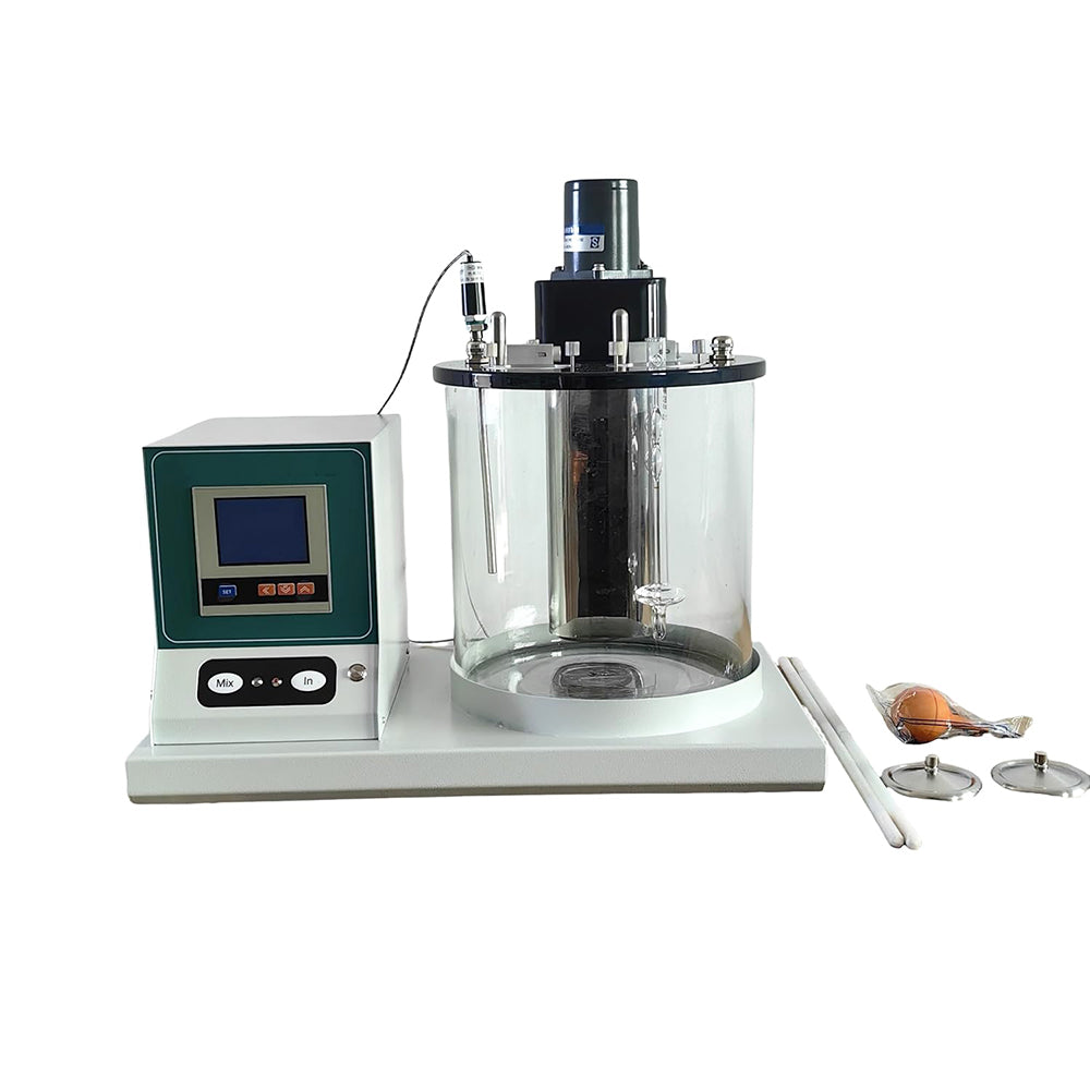 VTSYIQI Petroleum Viscosity Meter Digital Kinematic Rotary Viscometer with GB/T265-88 Output Power 6W Speed 1200r/min Mixer Impeller Diameter φ50mm Accuracy ±0.1℃ Constant Temperature Bath Sets