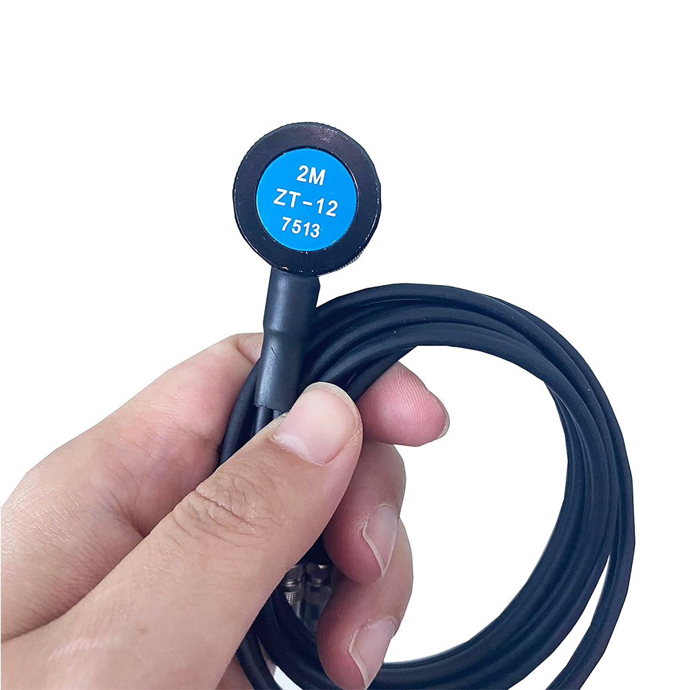 VTSYIQI Ultrasonic Thickness Gauge Probe Transducer 2MHz Cast Iron Probe ZT-12 with Range 4.0 to 300mm Crystal Diameter 12mm for Ultrasonic Thickness Tester UM-1 UM-2 UM-4 UM-5 Etc