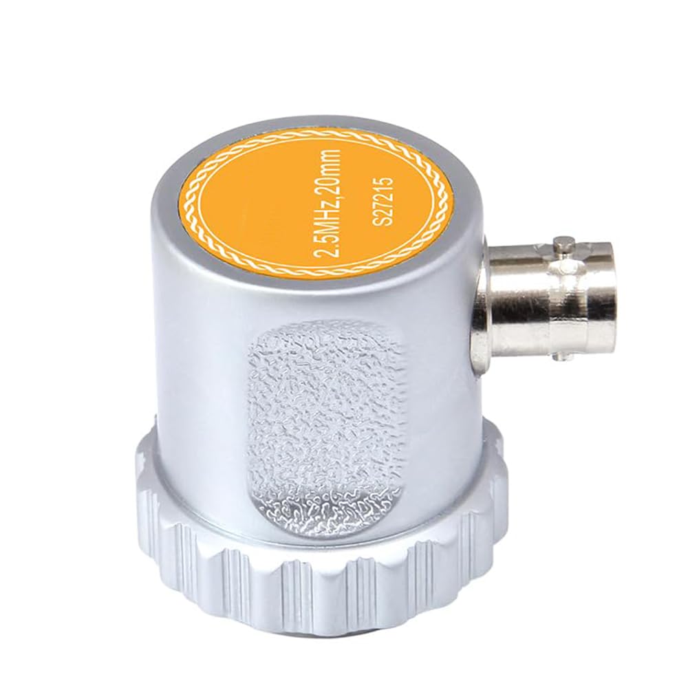VTSYIQI Ultrasonic Flaw Single Element Probe with Frequency 2.5Mhz Single Element Probe 20Mm Element Size 42Mm Focus Length BNC‑Side Exit Connector for Ultrasonic Flaw NDT Applications