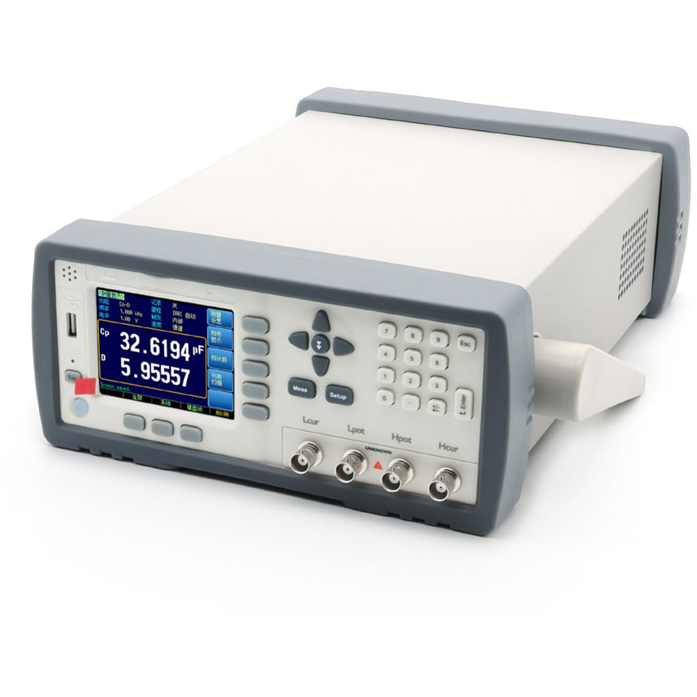 VTSYIQI Precision LCR Bridge Benchtop Digital Inductance Capacitance Resistance Meter with Accuracy 0.05% ±5dgt Continuous Frequency 10Hz~20kHz DC Bias -2.5V~+2.5V 10 Groups Frequency And Level Scanning Test