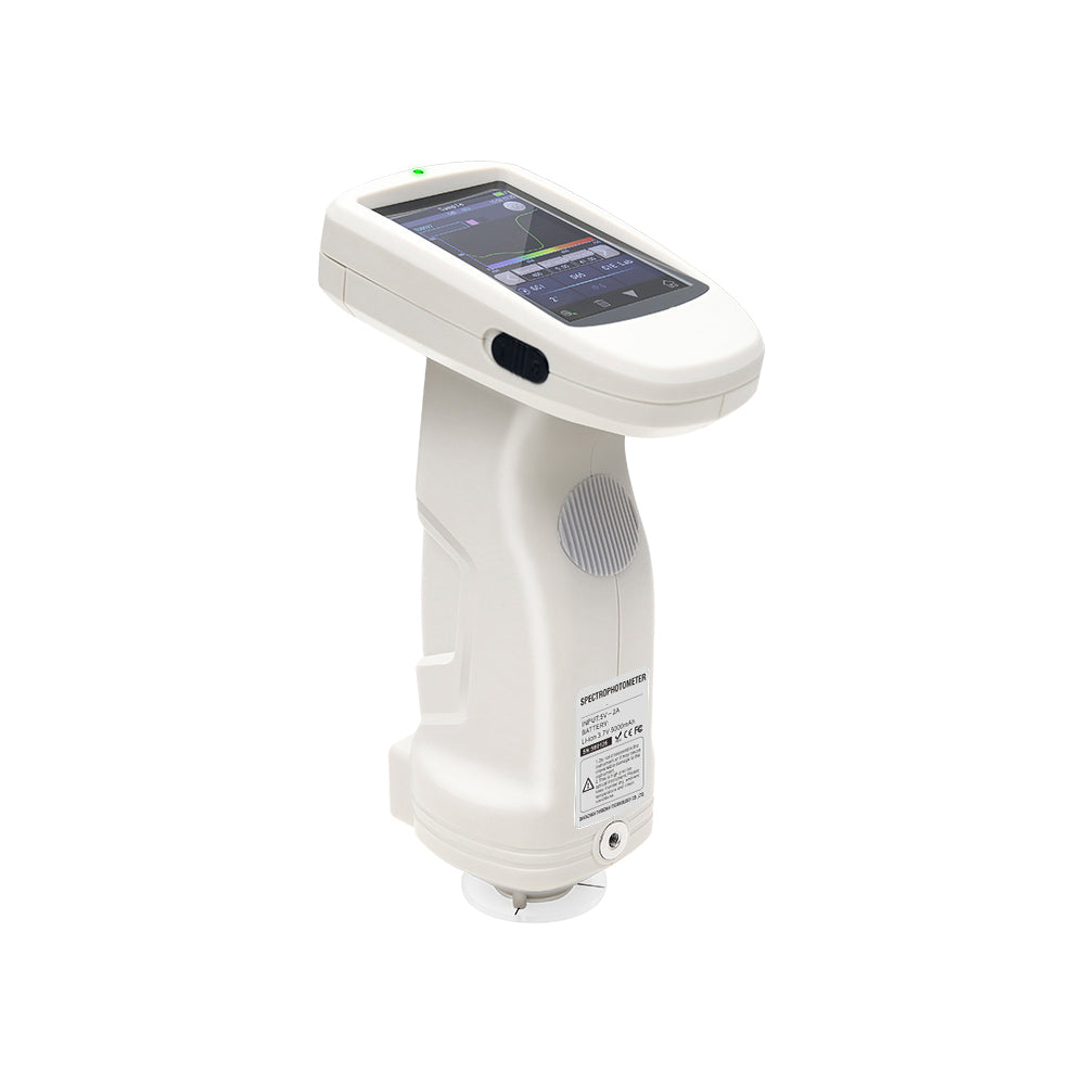 VTSYIQI Portable Spectrophotometer with Wavelength Range 360~700nm Measuring Aperture 4 Aperture 8mm Platform 8mm Pointed 4mm Platform 4mm Pointed
