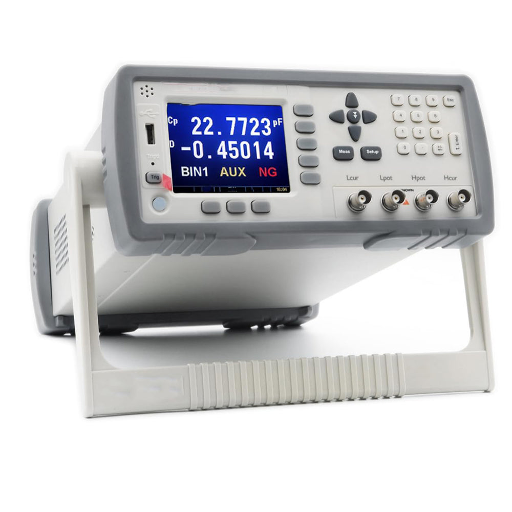 VTSYIQI Benchtop LCR Bridge Precision LCR Meter Inductance Capacitance Resistance Meter with Frequency 50Hz~200kHz(37 Points) Accuracy 0.1%±5dgt Signal Level 0.01V~2.00V(10mV Step) RS232C USB Interface