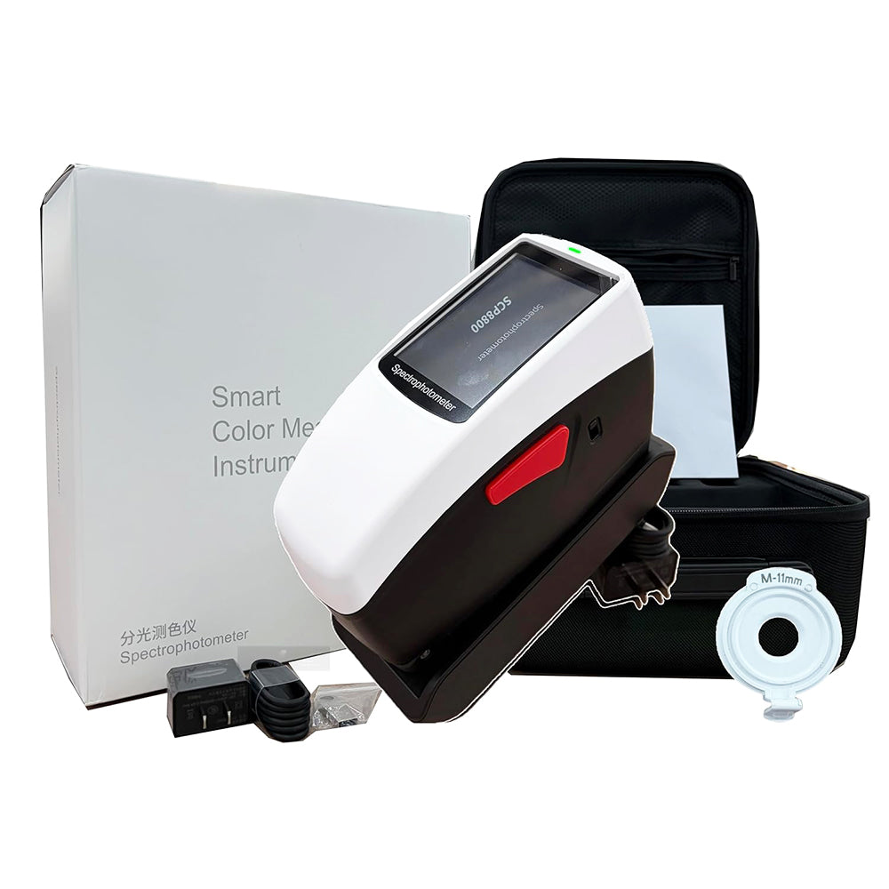 VTSYIQI Portable Spectrophotometer Digital Color Spectrometer with Φ11mm Caliber High Repeatability dE*ab≤0.02 SCI+SCE Simultaneous Measurement ASTM ISO Standard for Color Matching