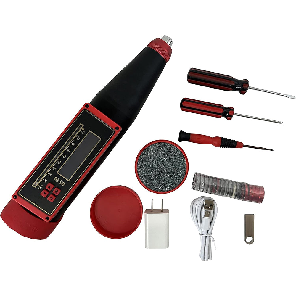 VTSYIQI Digital Concrete Rebound Test Hammer Resiliometer Concrete Tes
