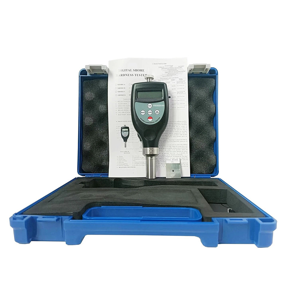 VTSYIQI Portable Shore OO Hardness Tester Digital Shore OO Durometer for Measuring Sponge- and Cellular Rubber Foam Rubber Silicone Gel-Like Materials with Measurement Range 10HOO~90HOO Resolution 0.1H
