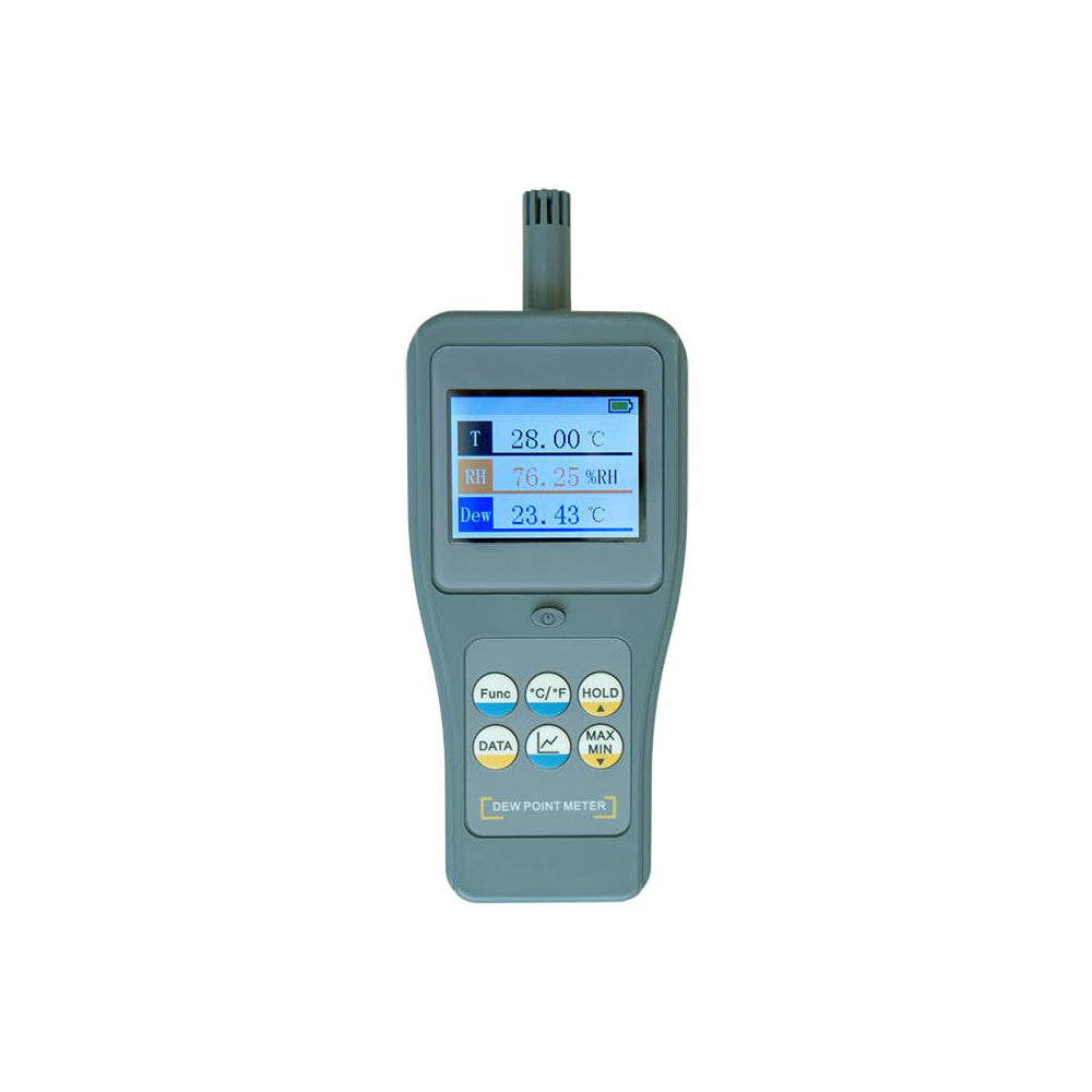 VTSYIQI Dew Point Meter High Precision Dew Point Meter for Testing Absolute Humidity, PPMv, Saturated Vapor Pressure, Vapor Pressure, Mixing Ratio, Specific Enthalpy,etc with Color LCD Display Specific Enthalpy Range 0~1500kJ/kg