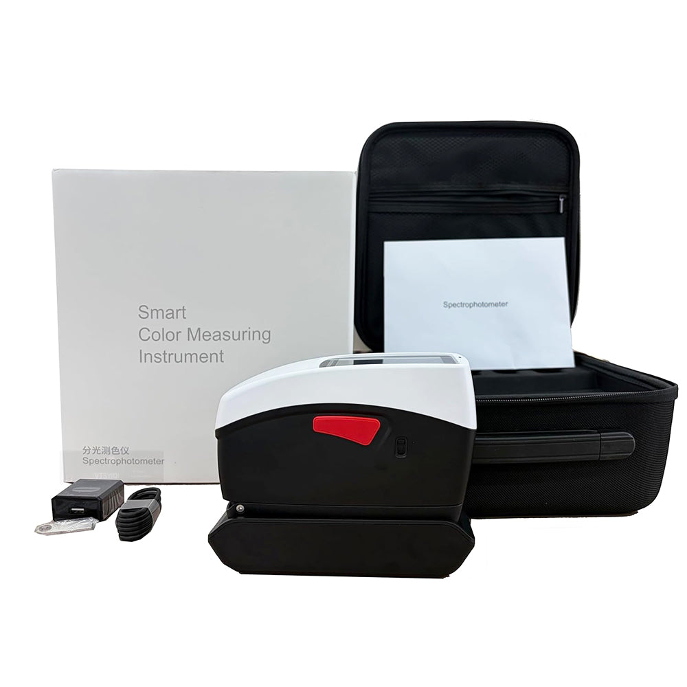 VTSYIQI Digital Spectrophotometers Color Difference Meter Test Equipment with Φ11mm Caliber Accuracy 0.01 High Repeatability dE*ab≤0.02 Integrated Physical Positioning Holes Structure D/8 SCI SCE