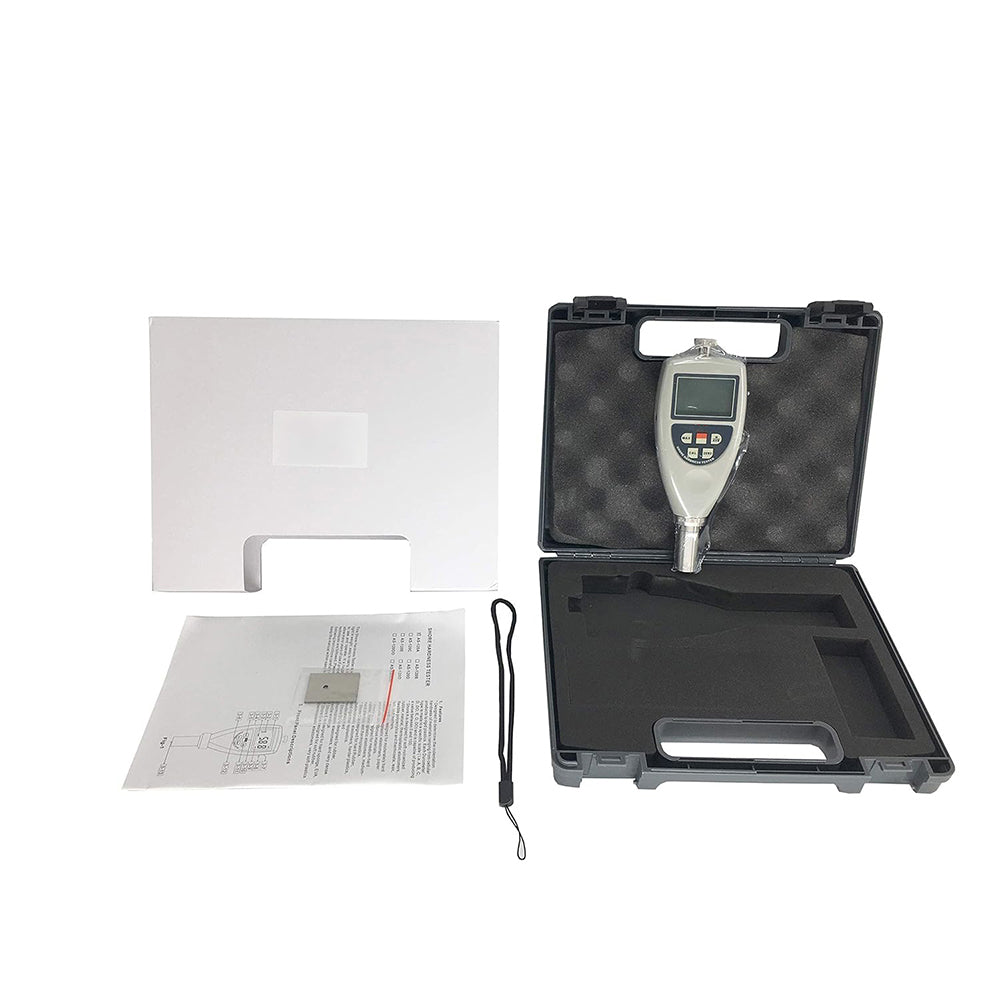 VTSYIQI Digital Shore O Durometer for Soft Rubber Thermoplastic Elastomers Very Soft Plastics Medium-Density Textile Windings with Measuring Range 10~90HO Indenter R1.2 Spherical Radius