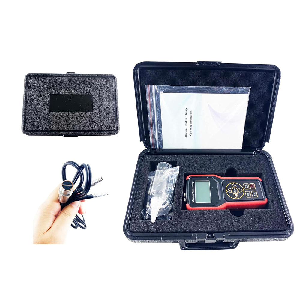 VTSYIQI Through Coating Ultrasonic Thickness Gauge Thru-Paint Ultrasonic Thickness Gauges with PE And EE Mode Measuring Range PE Model 0.75 to 400 mm EE Model 0.75 to 25mm Resolution 0.1mm/0.01mm