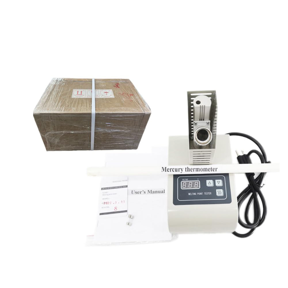 VTSYIQI Melting Point Equipment Melting Point Tester with Test Range (50-300)°C Accuracy ±1.0℃ Ambient Temperature (15-35)°C Three Samples Can be Tested Simultaneously  for Test The Melting Point of Reagents Fragrances Dyes