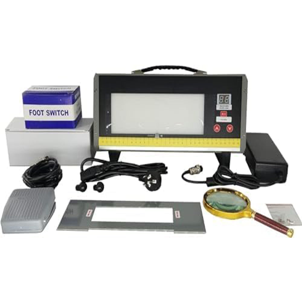VTSYIQI Industrial NDT LED Film Viewer Ultra-high luminance Radiographic Film Viewer with Maximum Brightness 193000 CD/M2 600000 Lux 220×80mm for NDT Testing