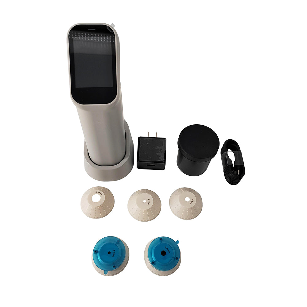 VTSYIQI Three Apertures Color Meter Φ11mm Φ6mm Φ3mm Portable Colorimeter with Camera Measurement Observation Method Auto Calibration Measurement Repeatability ΔE*ab≤ 0.03 Measuring Aperture 3mm 6mm 11mm