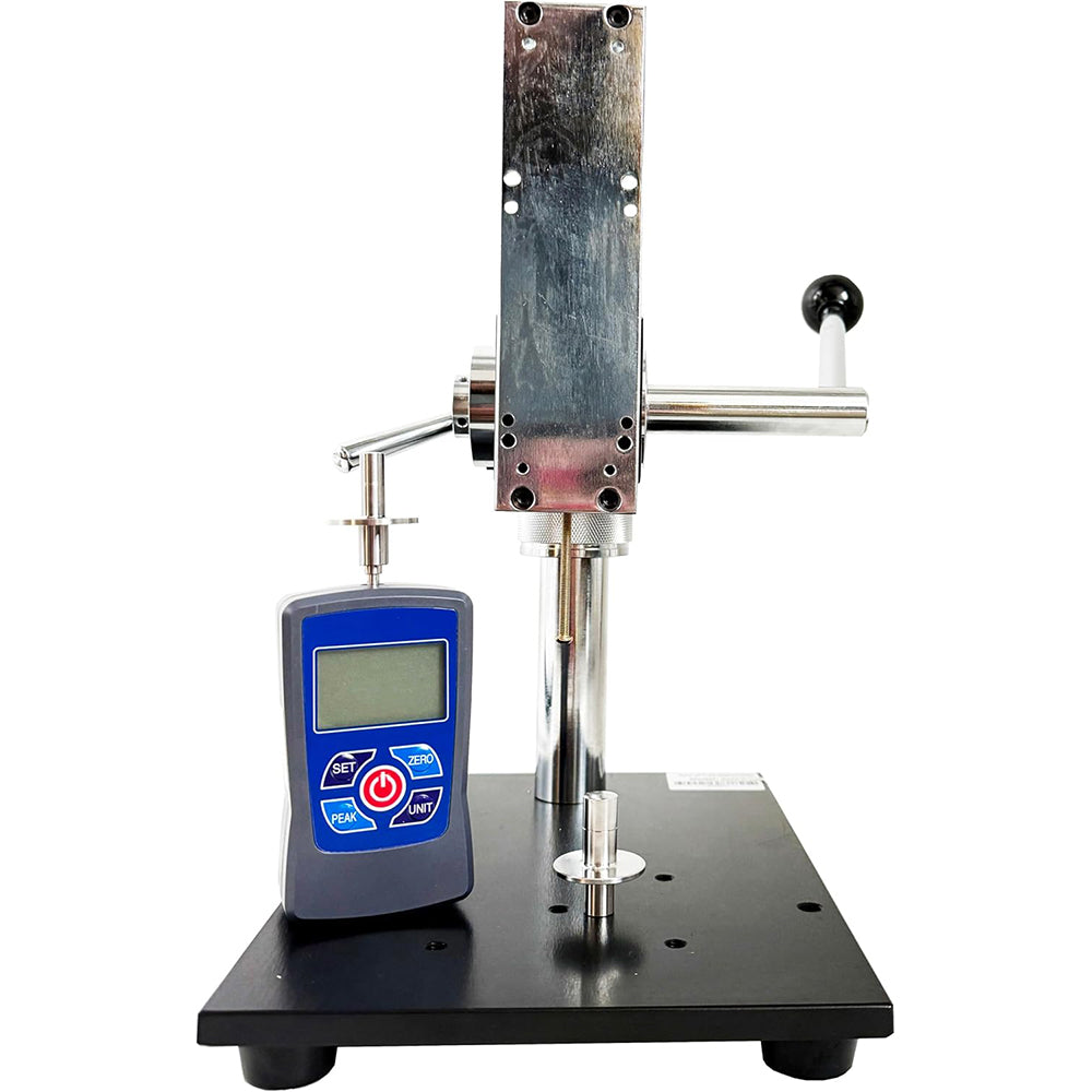 VTSYIQI Fruit Hardness Tester with Hardness Test Stand for Soft and Hard Fruits Hardness Measurement with 2 Pressure Heads Φ11.1mm Φ7.9mm Range 0.2～15 Kgf/cm2 0.4～30Kgf/cm2