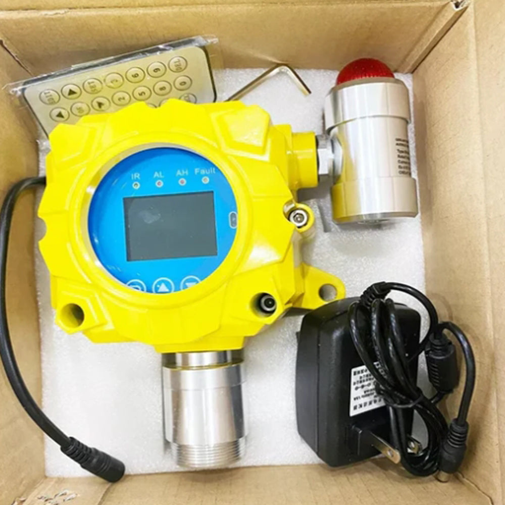 Fixed O2 Area Monitor VTSYIQI O2 Detector Fixed Oxygen Gas Meter Monitor with Wall-mounted I