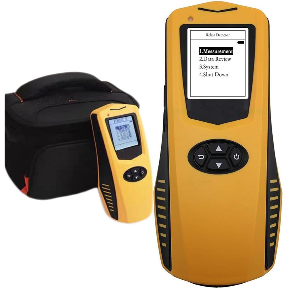 VTSYIQI Concrete Rebar Locator Scanner Digital Rebar Scanner Rebar Locator Steel Bar Scanner with USB Interface Location Range 1 to 120mm Concrete Protective Layer Tester LCD