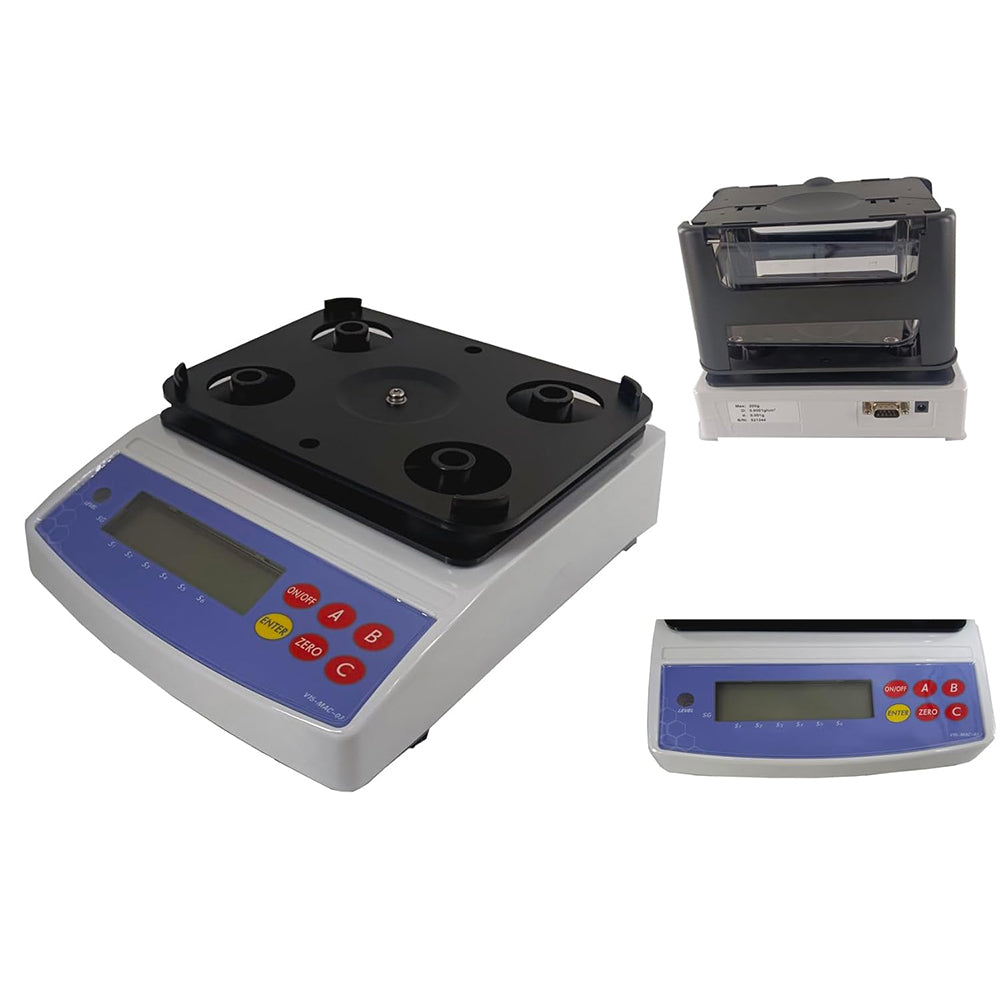 VTSYIQI High Precision Solid Density Meter Solid Density Analyzers with Weight Range 0.001~200g Density Resolution 0.0001g/cm3 Standard Deviation 0.001g for Rubber Pplastic Tire Shoe Materials Wire and Cable Electrical Apparatus