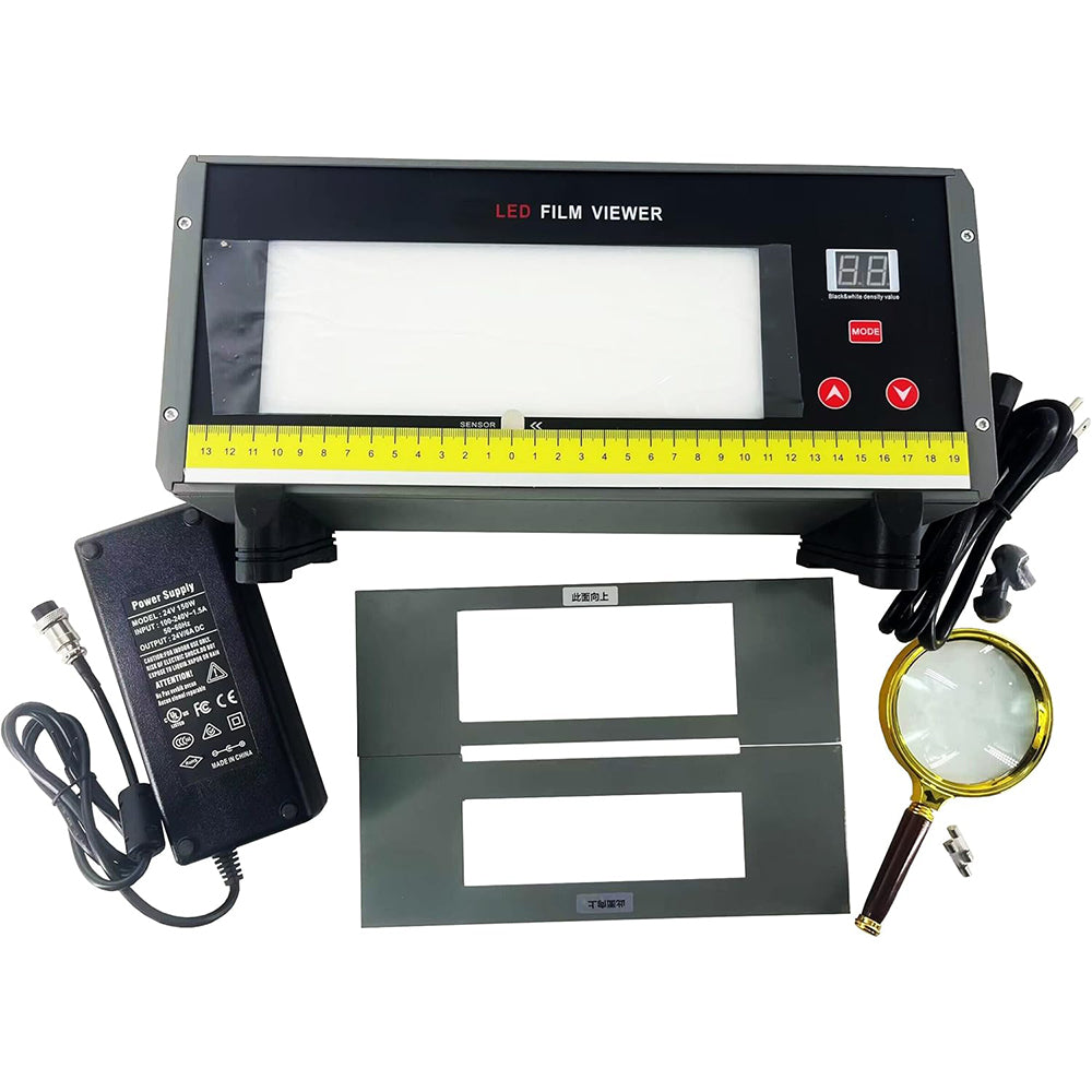 VTSYIQI LED Industrial Film Viewer Radiography Film Viewer Digital Led X Ray Film Viewer High Intensity Ndt Led Film Viewer for Ndt Testing with Maximum Brightness 193000cd/m2 600000LUX 220×80mm