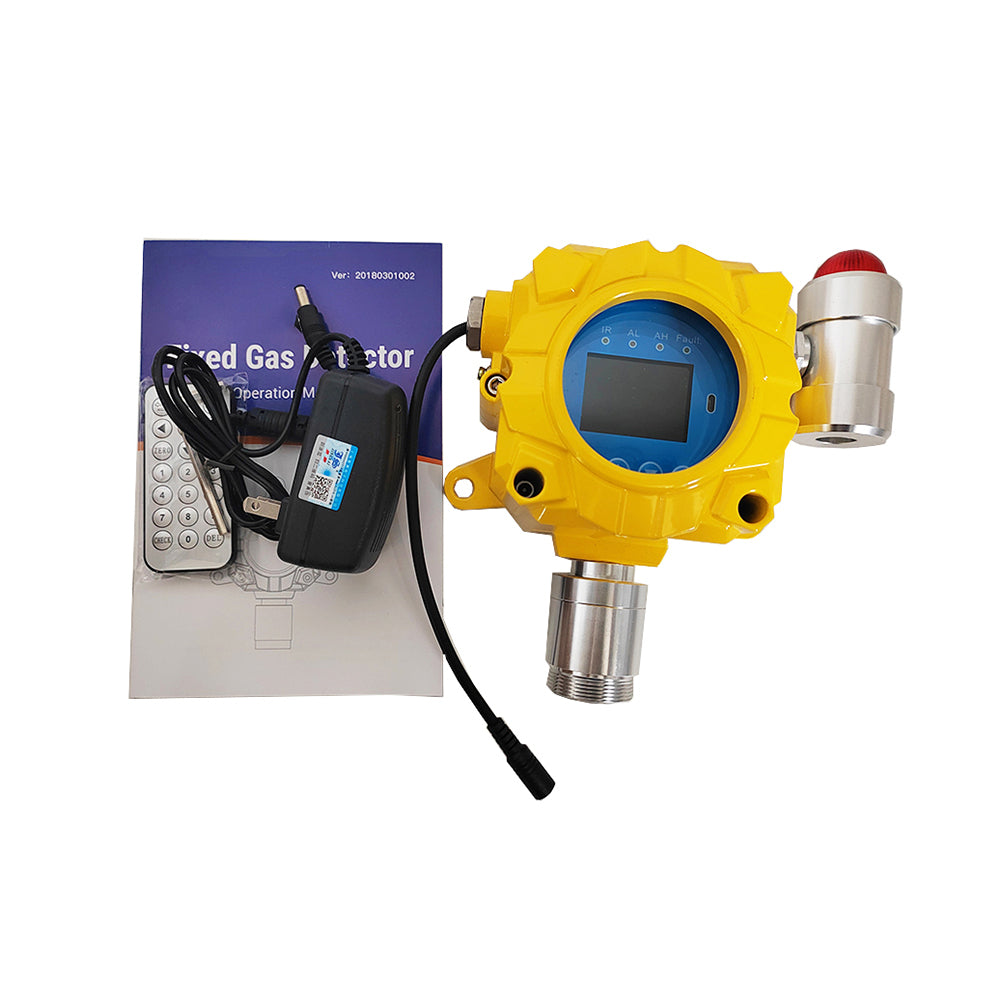 VTSYIQI Hydrogen Detector H2 Gas Concentration Detection with Measuring Range 0-1000ppm Resolution 1ppm Aluminum Shell Wall-Mounted L-Alarm 50ppm H-Alarm 150ppm