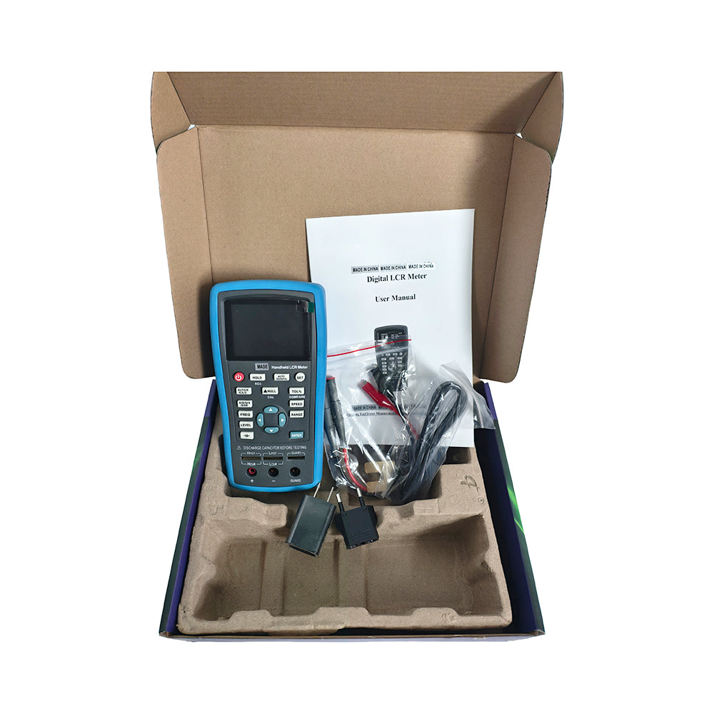 VTSYIQI Portable LCR Meter Inductance Resistance Capacitance Tester with USB Communication Interface 2.8 TFT LCD Screen Basic Accuracy 0.3% Testing Frequency 100Hz 120Hz 1KHz 10KHz 40kHz 100KHz