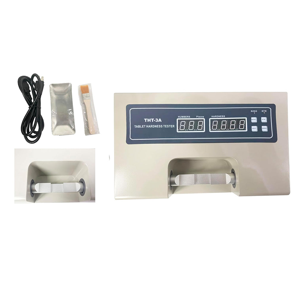 VTSYIQI Tablet Hardness Tester Machine Tablet Hardness Test Limits with Hardness Range (2～199.9) N Hardness Accuracy ±1.5% Tablet is Loaded Artificially and Pressed Automatically Probe Procession Range 3 to 40mm