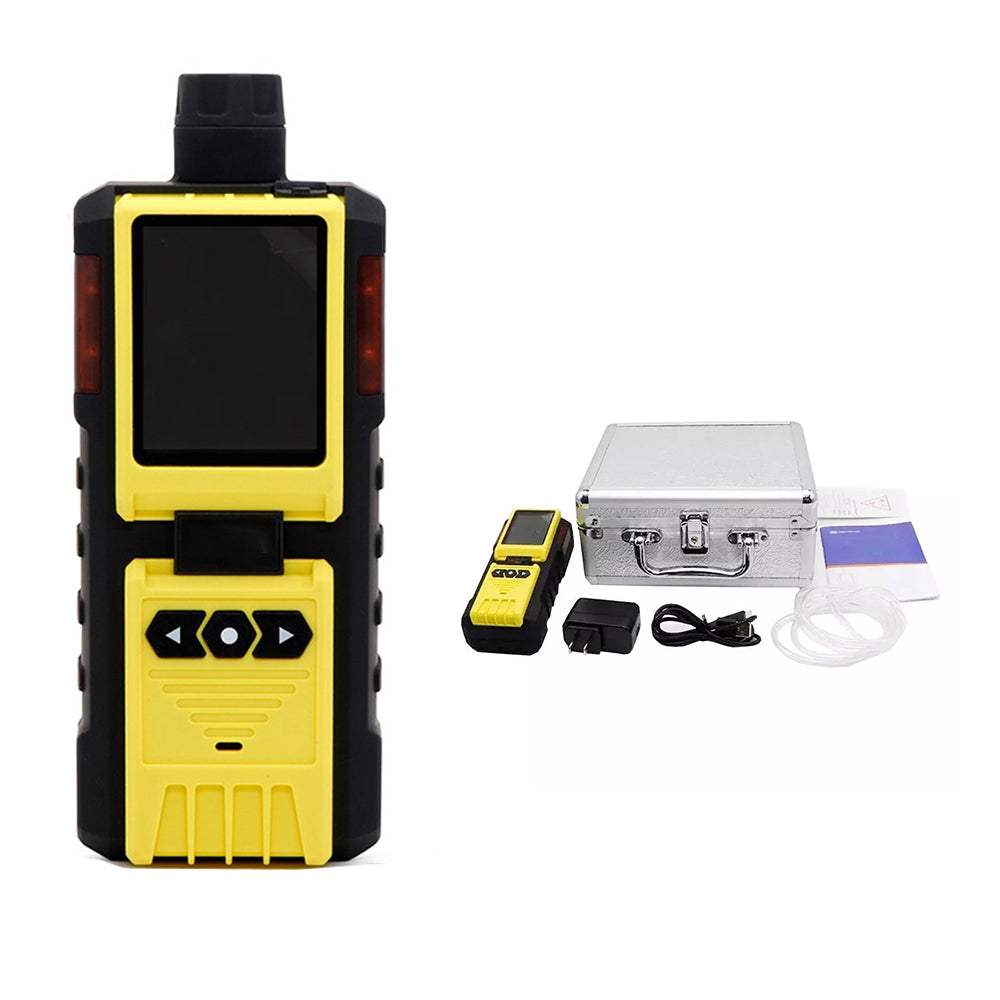 VTSYIQI Butadiene Detector Handheld C4H6 Gas Detector with Accuracy ≦±5% F.S. L-Alarm 10ppm H-Alarm 20ppm Resolution 1ppm Gas Pump Sampling Method Measuring Range 0-100ppm LCD Display 3200m for C4H6 Test
