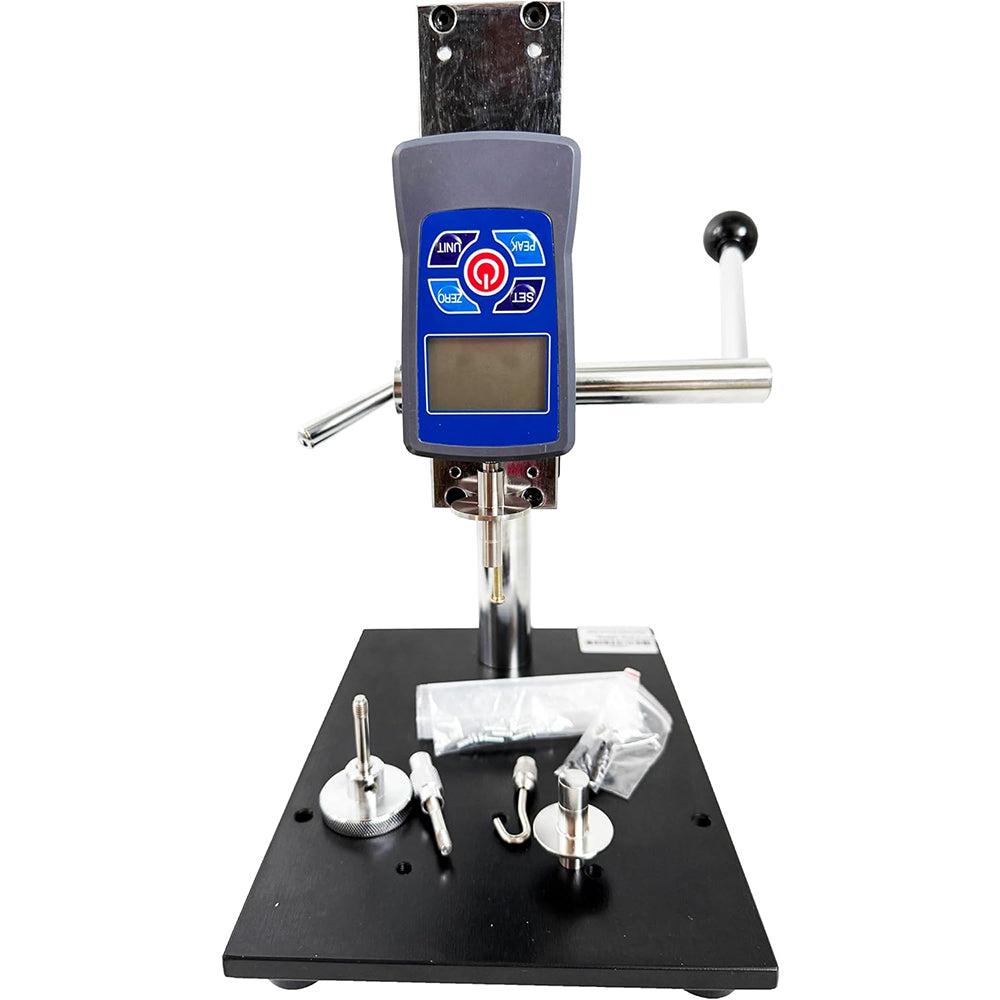 VTSYIQI Fruit Hardness Tester with Test Stand with Indenter Diameter Φ7.9mm Φ11.1mm Range 0.2～15 Kgf/cm2 0.4～30Kgf/cm2 Load Division Value 0.01Kgf/cm2 for Soft and Hard Fruits