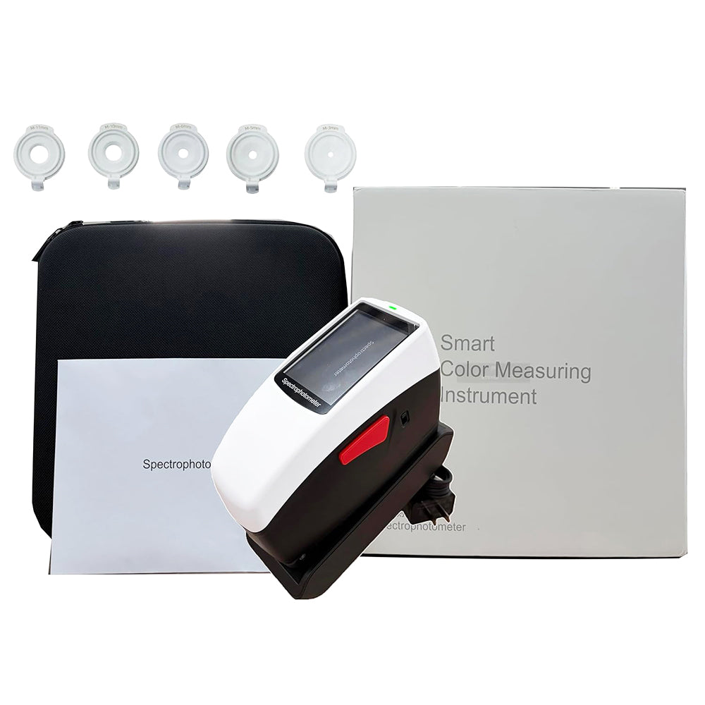 VTSYIQI Digital Spectrophotometer Handheld Color Spectrophotometer Five Apertures Spectrophotometer with 5 Kinds Measuring Calibers Φ11mm Φ10mm Φ6mm Φ5mm Φ3mm Accuracy 0.01 for Variety Different Samples Product Test Conditions