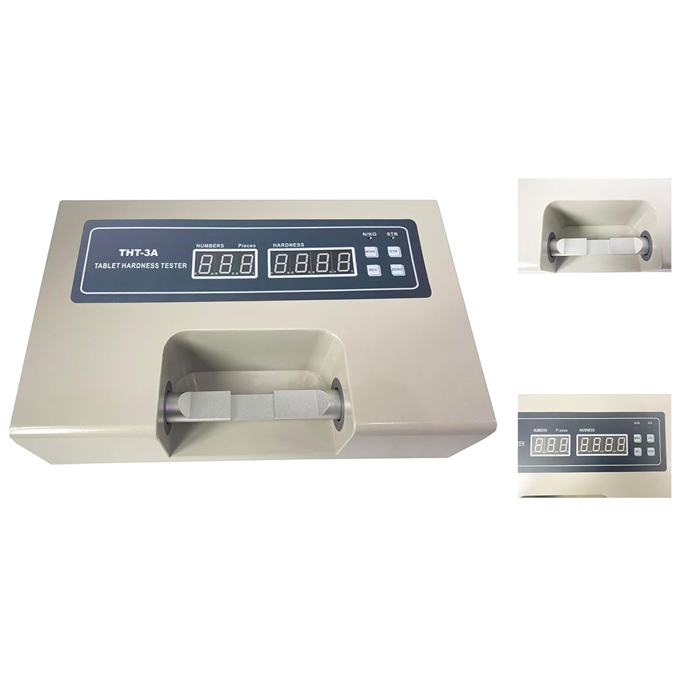 VTSYIQI Digital Tablet Hardness Tester Tablet Hardness Test Apparatus with Hardness Range 2~199.9N Hardness Accuracy ±1.5% Self-extruding Tablet Function Probe Procession Range 3~40mm