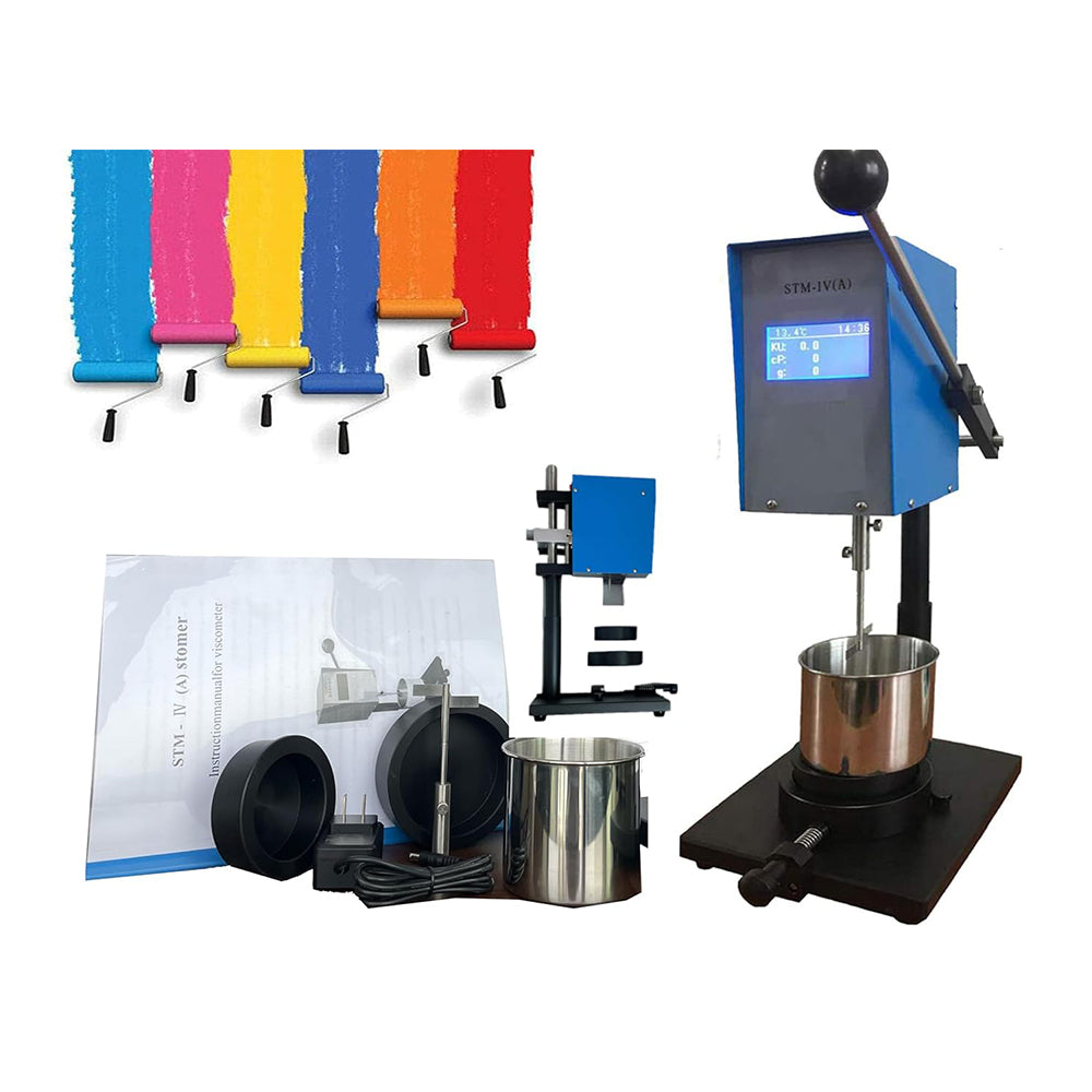 VTSYIQI Stormer Viscosity Meter Stormer Viscometer Rotary Stormer Viscosimeter with Range 40.2~141.0KU 27cP-5250cP 32~1099g ASTM D562 Standards Accuracy 1.50%