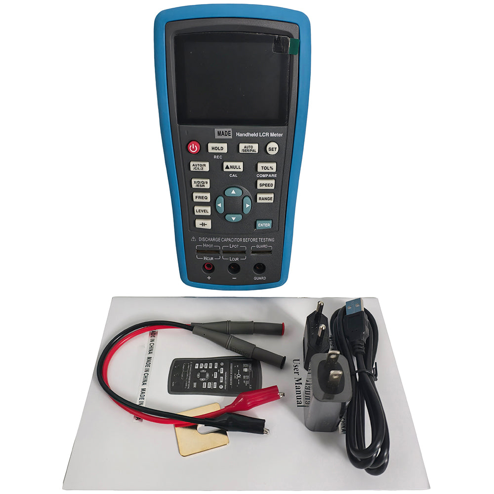 VTSYIQI LCR Tester Meter Bridge Inductance Resistance Capacitance Analyzer for Inductance Resistance Capacitance Measurement with Basic Accuracy 0.3% Testing Frequency 100Hz 120Hz 1KHz 10KHz 40kHz 100KHz