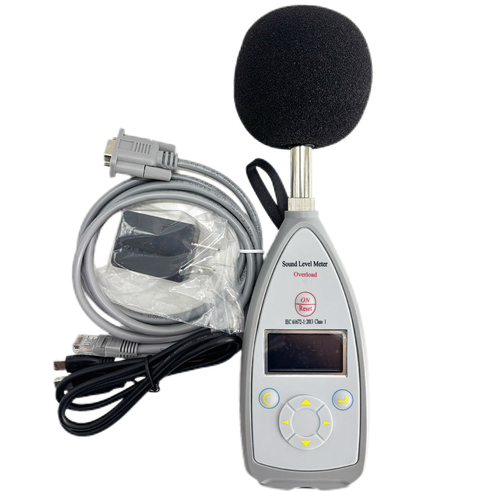VTSYIQI Type 1 Sound Level Meter Integrating Sound Level Meter Digital Class 1 Sound Meter with IEC 61672 Class 1 Standard Wide Warm Design Range 10 Hz-20 kHz 25dB(A)-140dB(A)