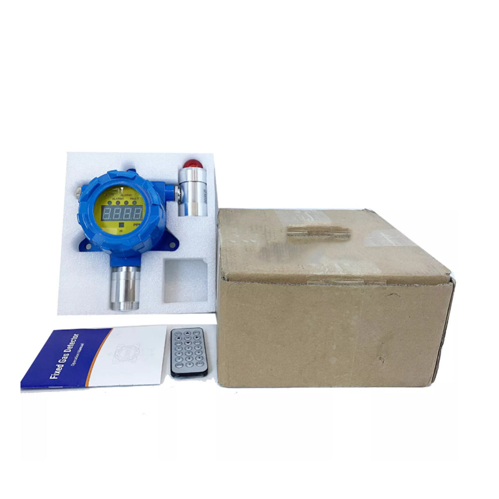 VTSYIQI Hydrogen Gas Monitor Fixed H2 Gas Detector with Measuring Range 0 to 1000ppm Resolution 1ppm L-Alarm 50ppm H-Alarm 150ppm Installation Method Wall-mounted Shell Material Aluminum